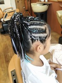 コーンロウ　ブレイズ　バーバーヤマナ